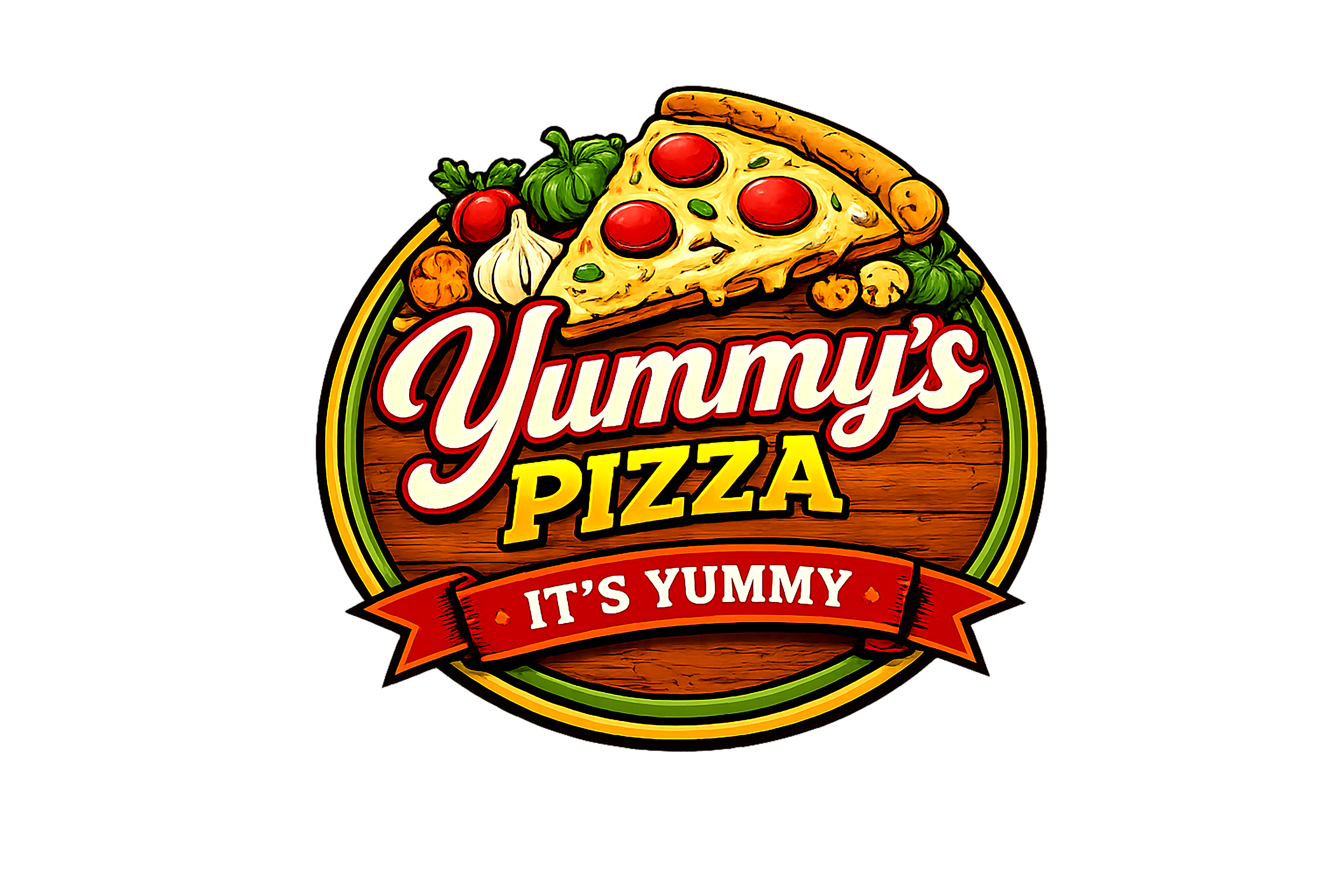 Yummy's Pizza Logo